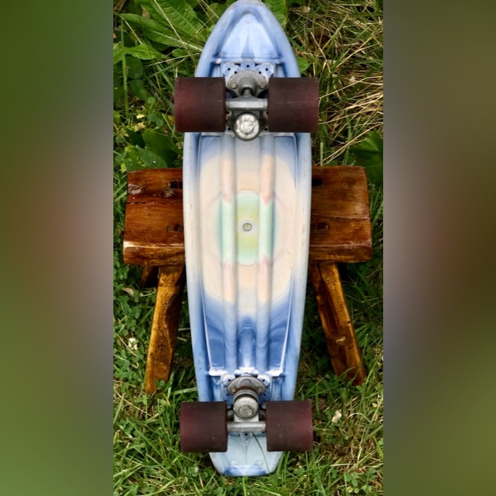 Vintage 1970s Antique Fully Functional CALIENTE 500 Multicolored Skateboard